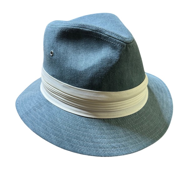 Vintage J Hats Fedora Americana Collection Blue Hat Casual Travel‎ Medium - Picture 1 of 6